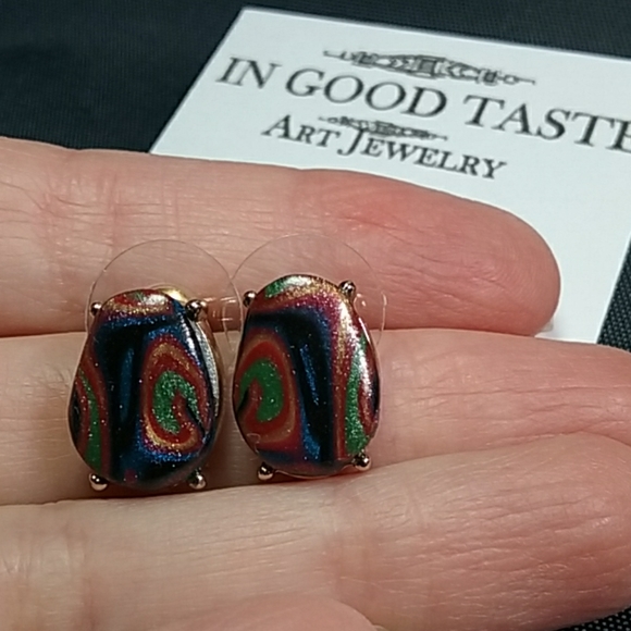 🆕️(⚘3 for $25) *WEARABLE ART* EARRINGS ~HANDMADE~ - Picture 2 of 5